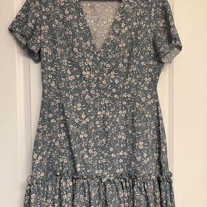 Floral Blue Dress